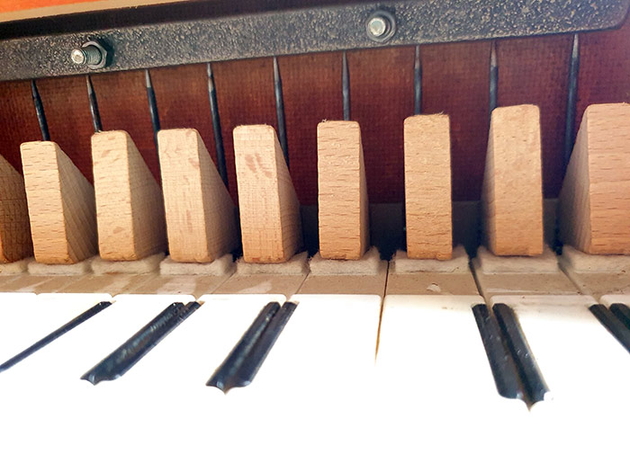 ToyPiano Musikus-Studio 'Gongklang', Pianino-Form, Klangstäbe